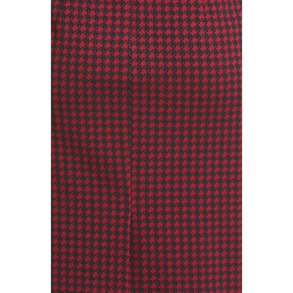 NWT BOSS Hugo Boss Dalula in Red Black Houndstooth Bateau Neck Sheath Dress 10 - Picture 11 of 12